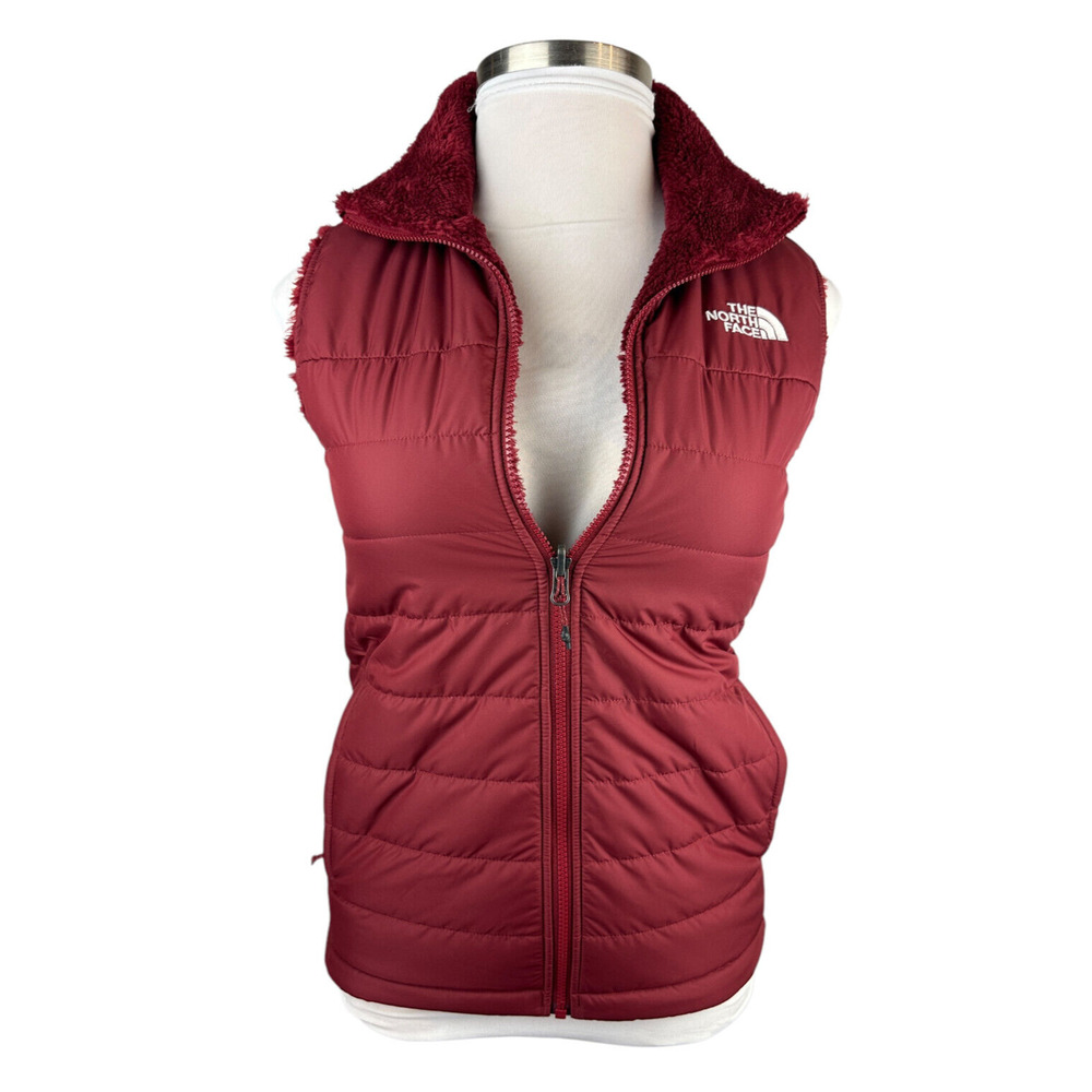 The North Face Women's Mossbud Insulated Reversible Vest Cordovan Fleece Small - Picture 3 of 16